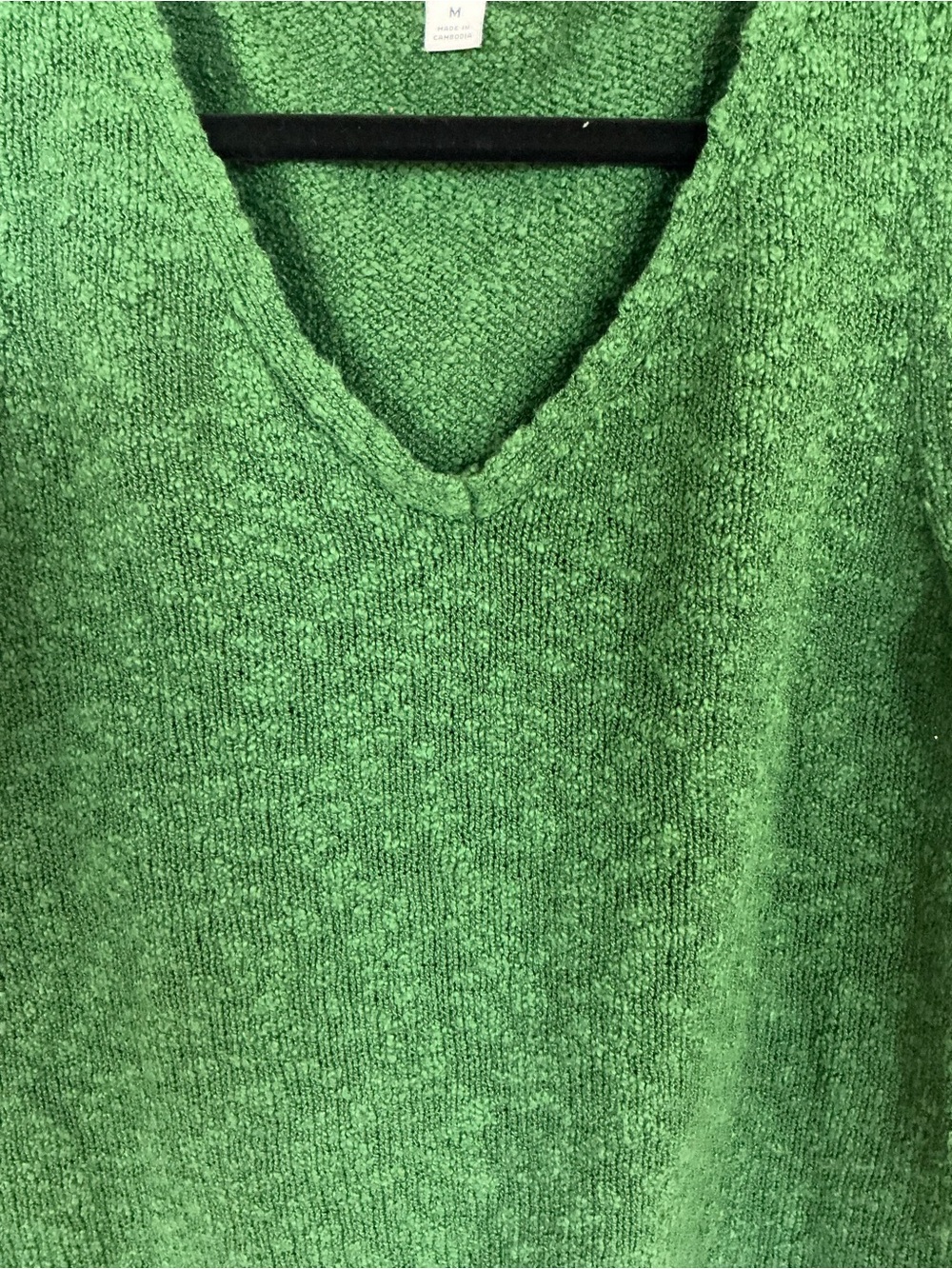 J. Crew Factory Kelly Green V-Neck Sleeveless Knit Shell - Picture 2 of 5